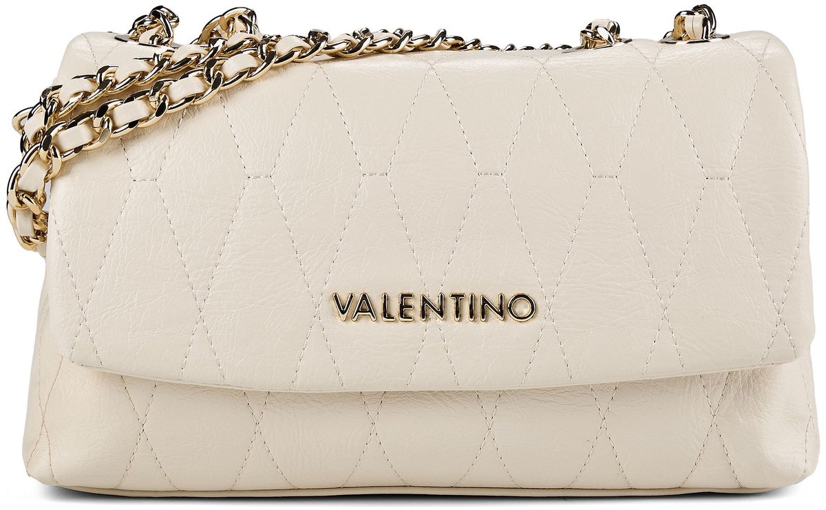 VALENTINO schoudertas Crystelle Flap Bag Ecru crème