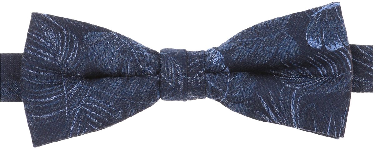 VENTI vlinderdas - donkerblauw - blauw dessin