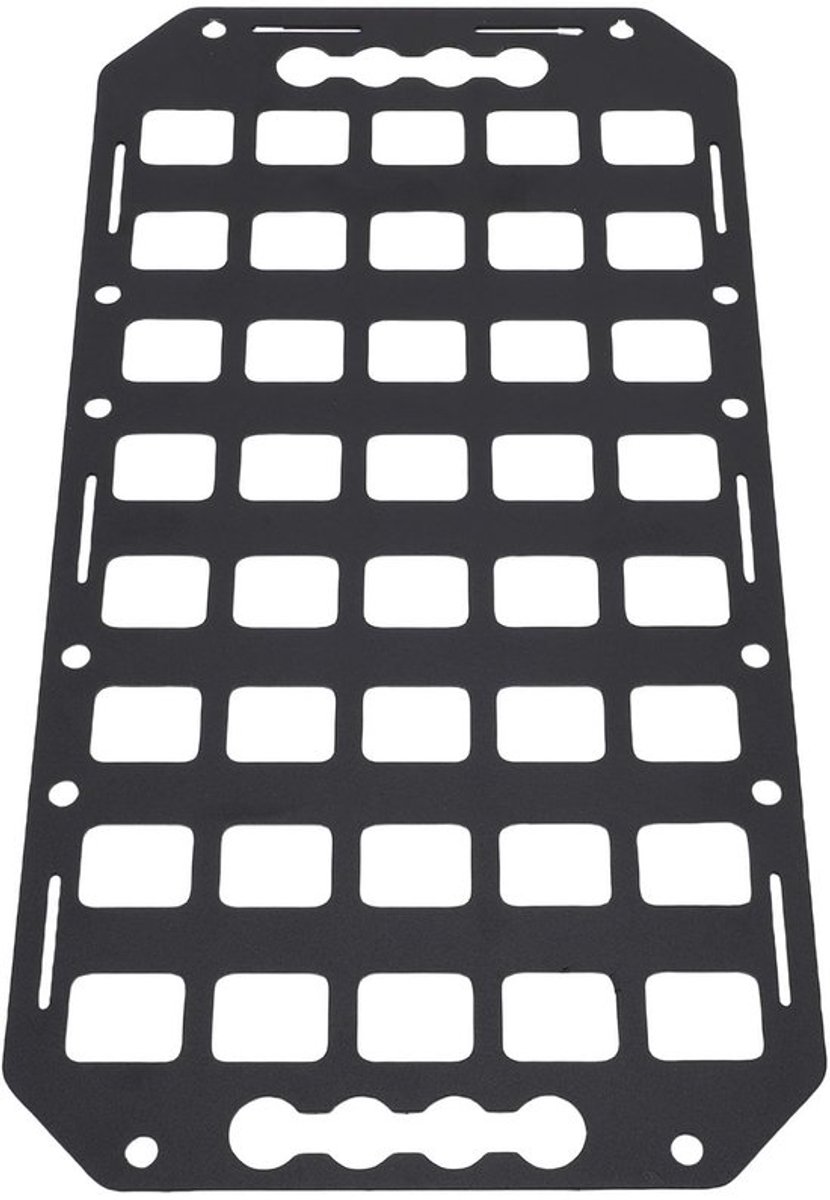 Molle Paneel Aluminium - Lichtgewicht - Roestbestendig - Organizer - Zijbedopslag - 16,61x8,86x0,08 inch - Opslagpaneel