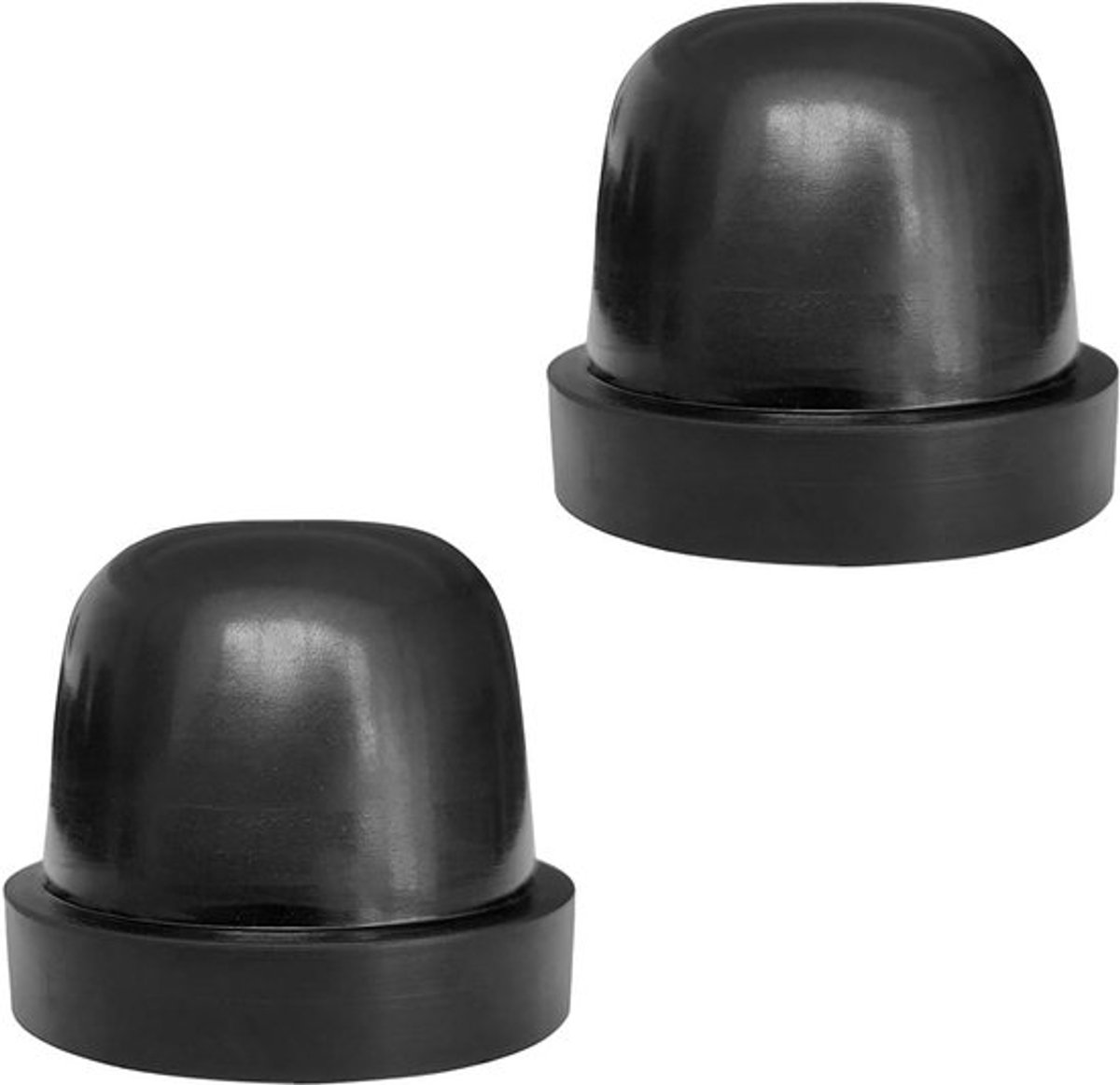 Store_8 - Stofafdekking koplampen - Universele rubberen koplampdoppen - Zwart - 2 stuks - Bescherming tegen stof en vuil - Geschikt voor de meeste ...