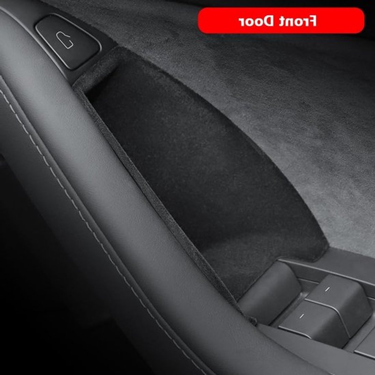 Doorhandgreep Opbergbak Opbergtray, Deur Opbergzak Inzet voor Model 3/Y, 4-delige Set, Geschikt voor 2017-2023
