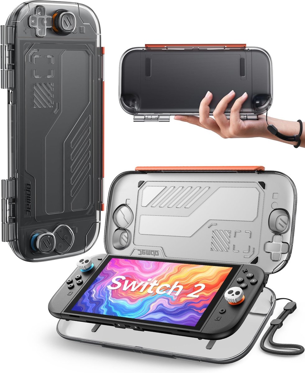 Solidchoice - Slanke Beschermhoes voor Nintendo Switch 2, Schokbestendig en Draagbaar