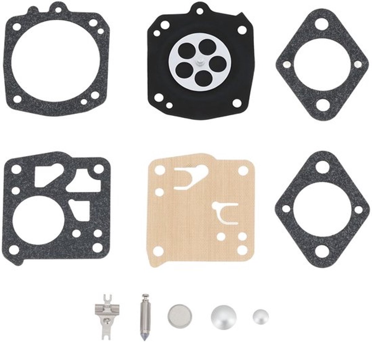 Carburateur Revisieset - Compatibel met Tillotson HS-232D/HS-232E/HS-236A - Duurzaam Materiaal - Verbeterde Motorprestaties - Eenvoudige Installatie - Inclusief Pakkingen/Membraan - Revisieset