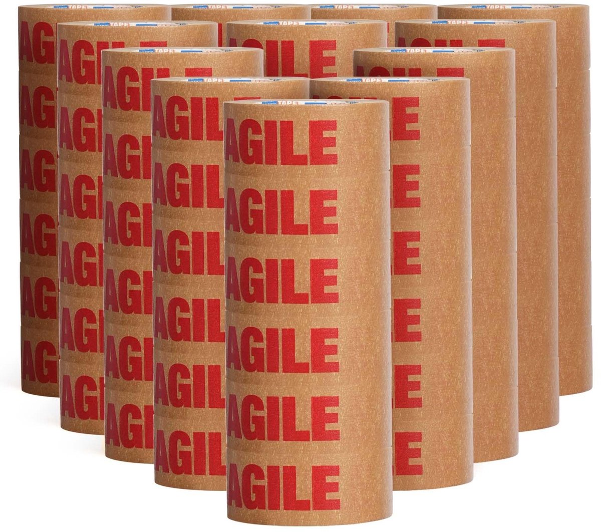 Solidchoice - 72 Rollen Kraft Packaging Tape voor Verpakking en Verhuizen