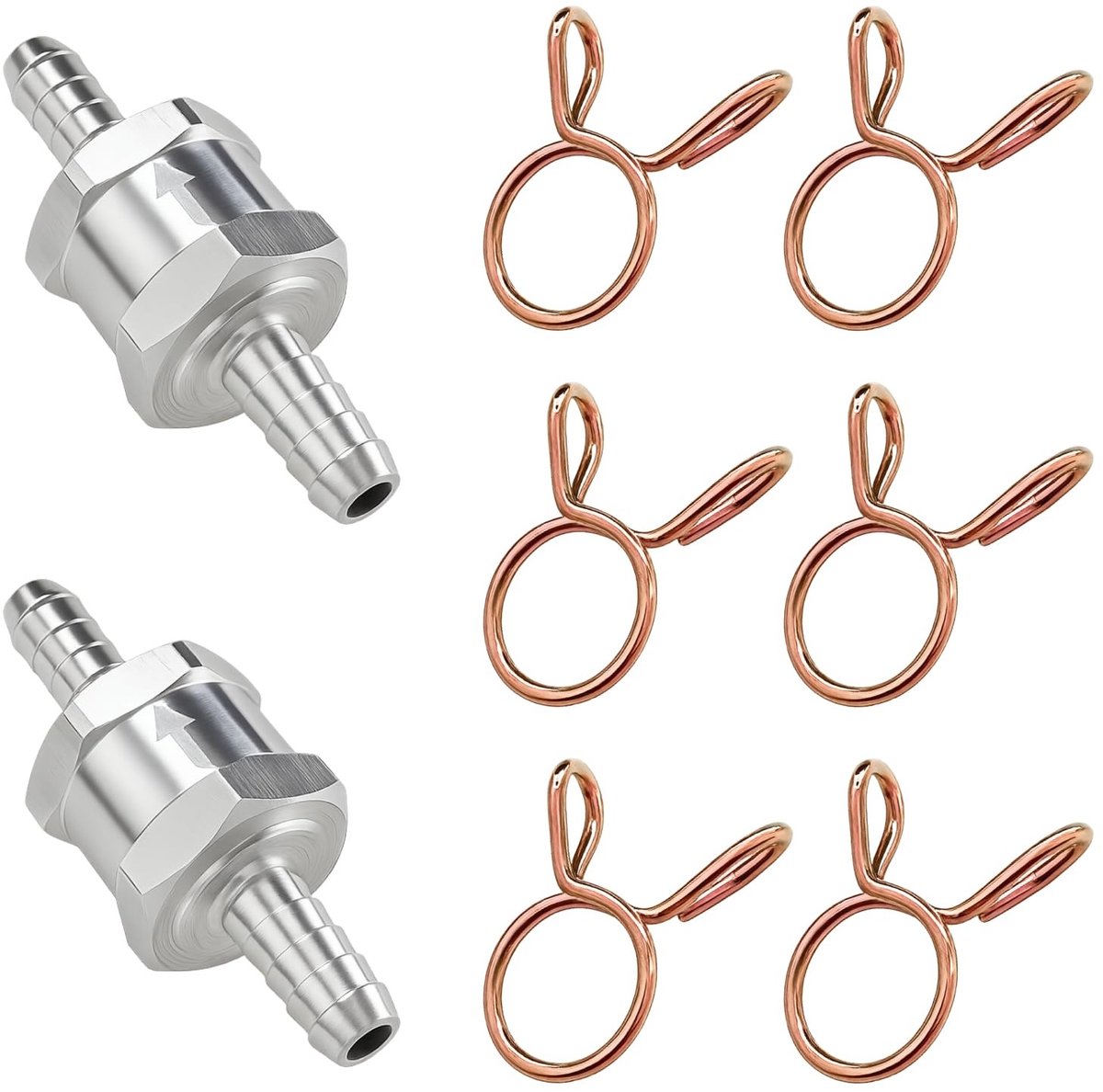 Solidchoice - Set van 2 Aluminium Controlekleppen 8 mm voor Brandstofsystemen