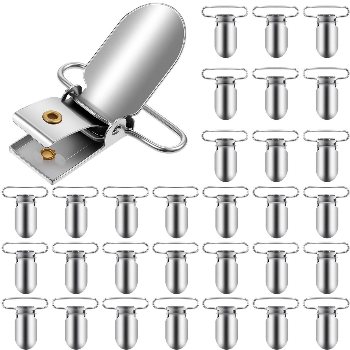 Solidchoice - Set van 30 Robuuste Klemmen voor Bedlinnen en Meer