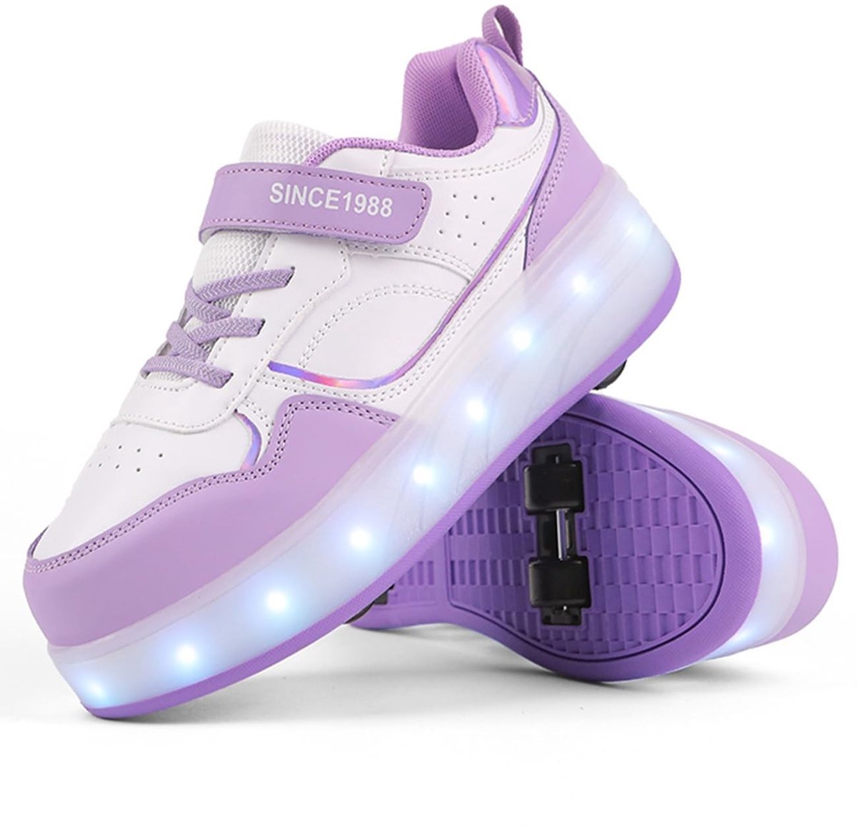 Solidchoice - LED Rolschoenen voor Kinderen met 4 Wielen