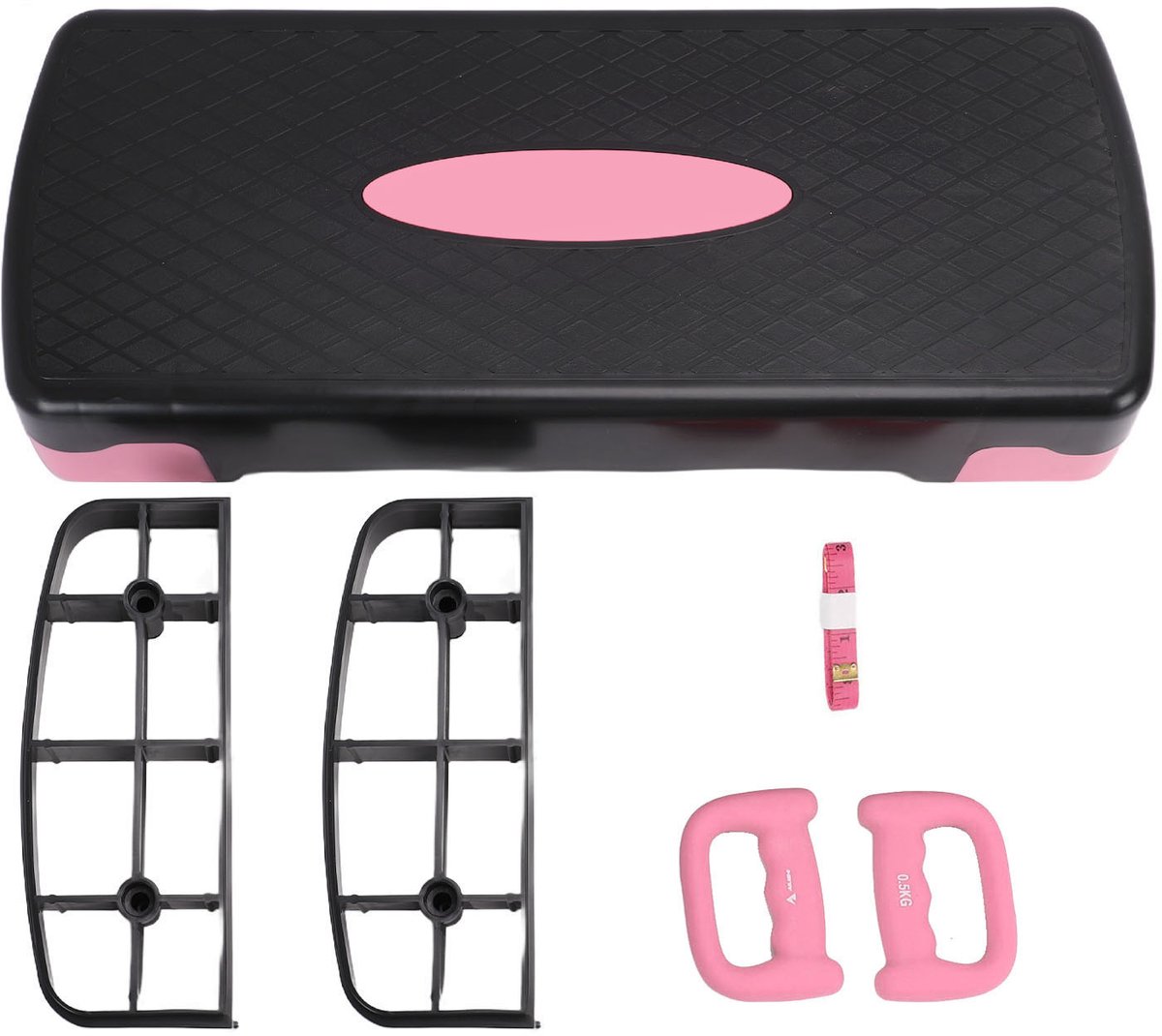 Aerobic Stepper – Verstelbaar – Fitness Training – Met 2 Dumbbells – Voor Thuis