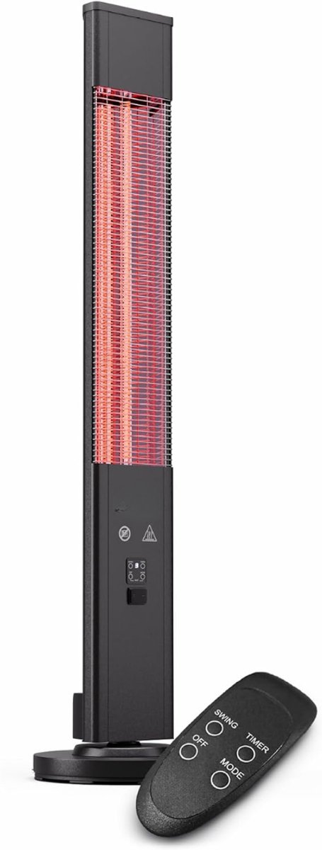 Zavio® Terrasverwarmer Elektrisch - Heater Buiten - Ventilatorkachel