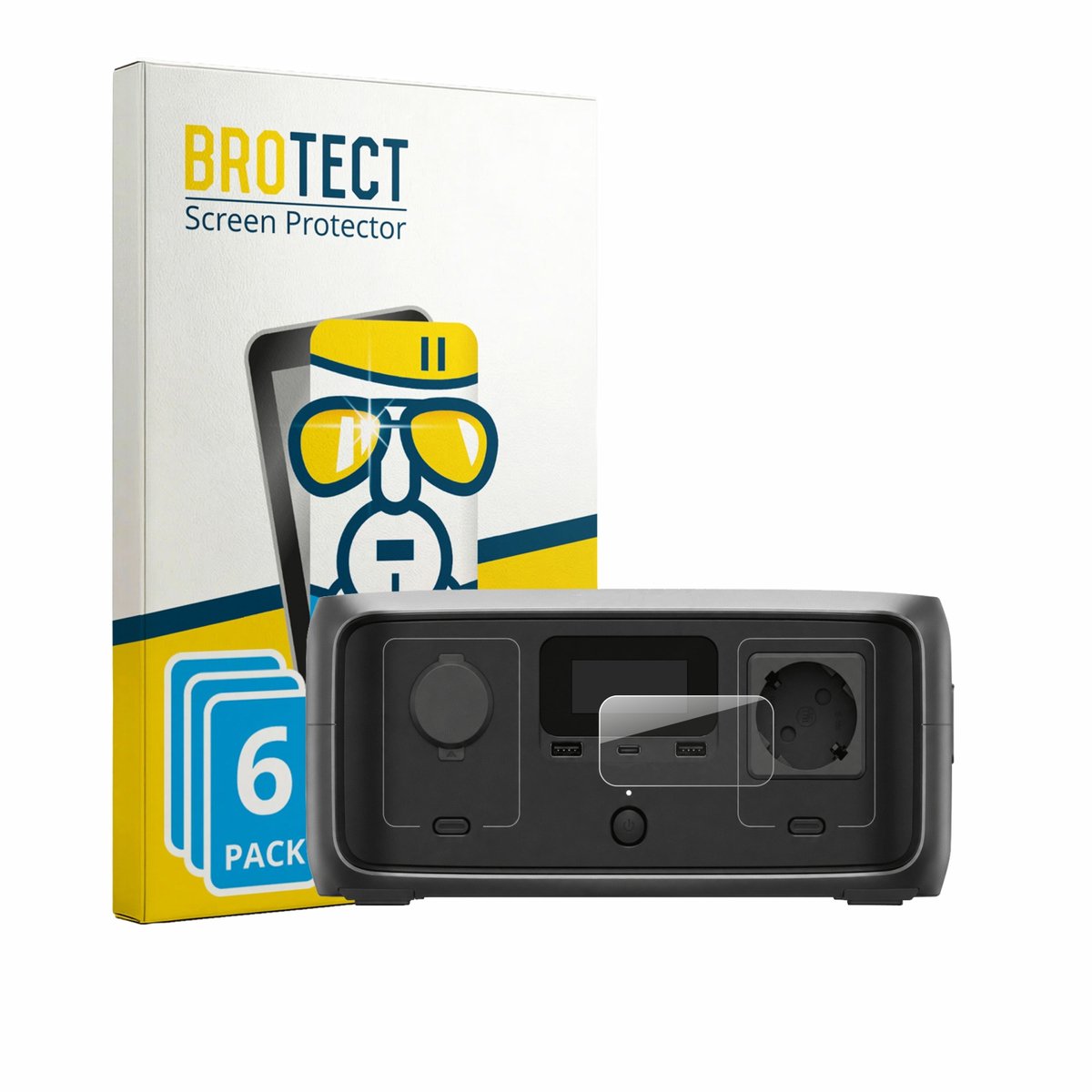 Screenprotector 6 Stuks voor EcoFlow River 3 Beschermglas transparant