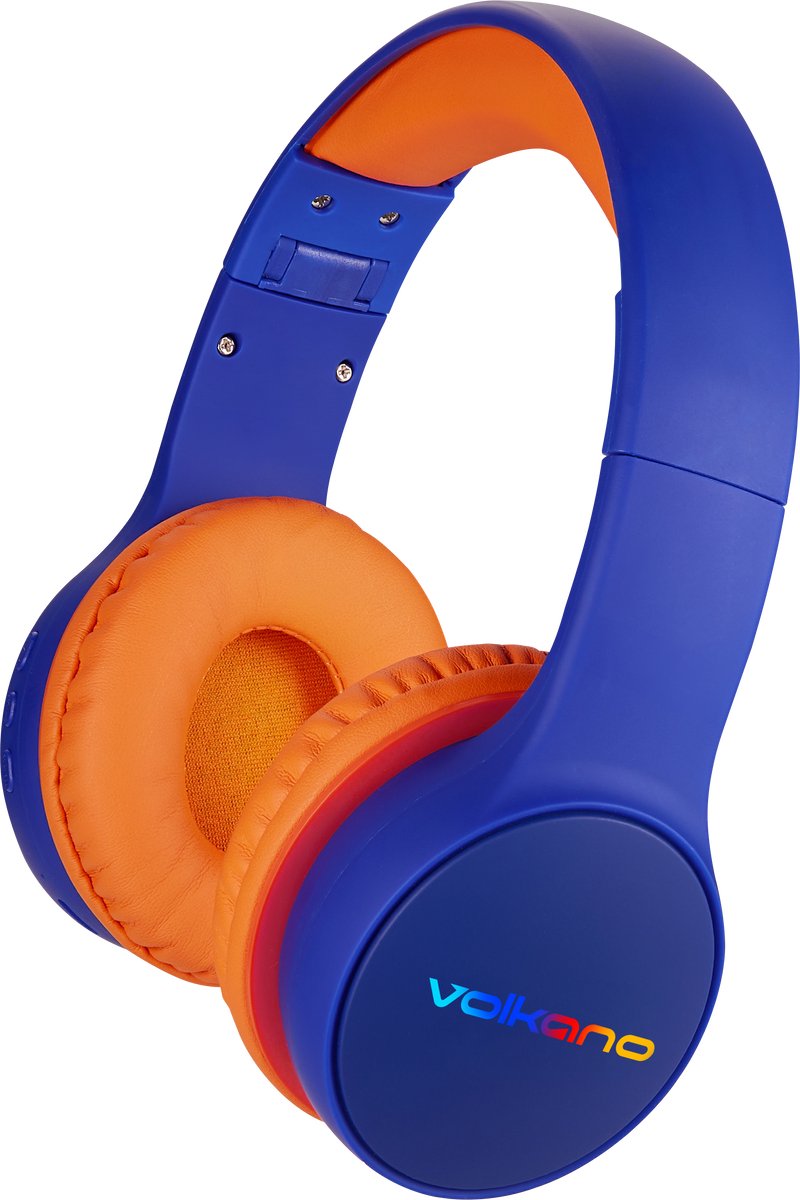 Volkano Atlas Bluetooth Koptelefoon Kinderen - Volumebegrenzer - Hoofdtelefoon voor kinderen - 26H Speeltijd - Blauw