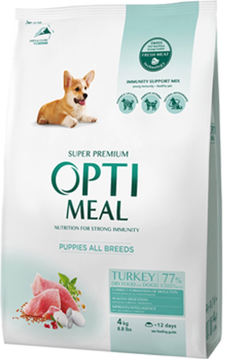 Optimeal OptiMeal compleet droogvoer met kalkoen - puppy all breeds 4 kg