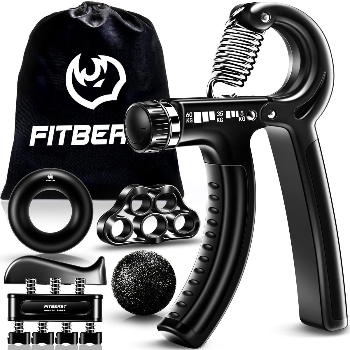 Solidchoice - Handtrainer en Vingertrainer Set voor Gripkracht