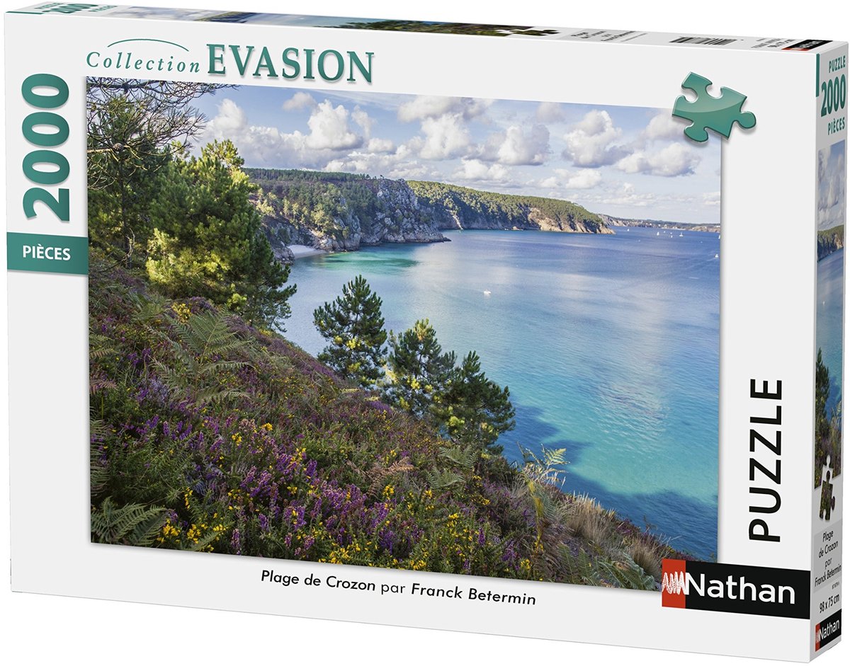 Solidchoice - Puzzel Strand van Crozon - 2000 Stukken