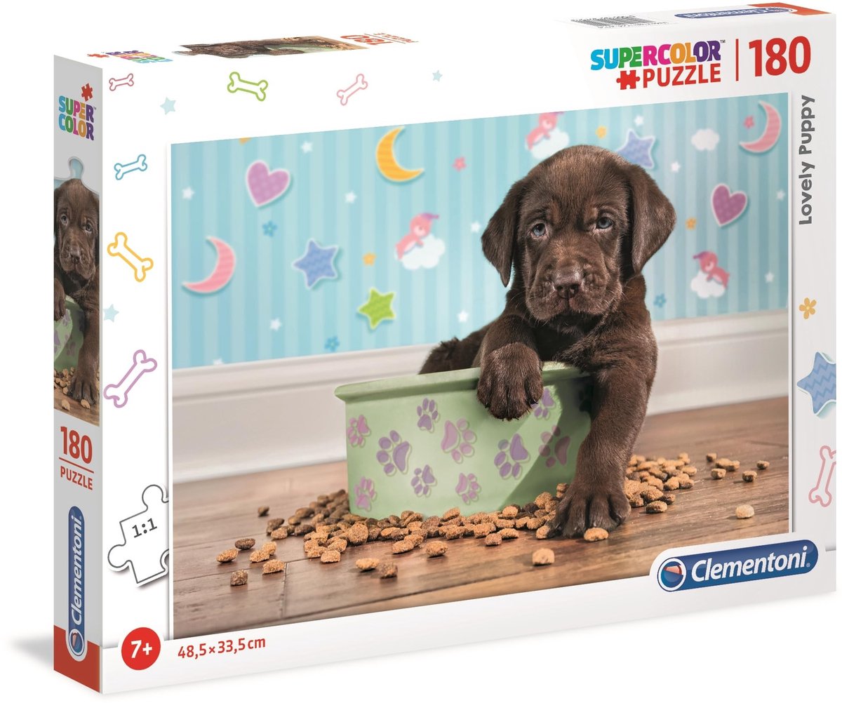 Solidchoice - Supercolor Puzzel Schattige Puppy 180 Stukken