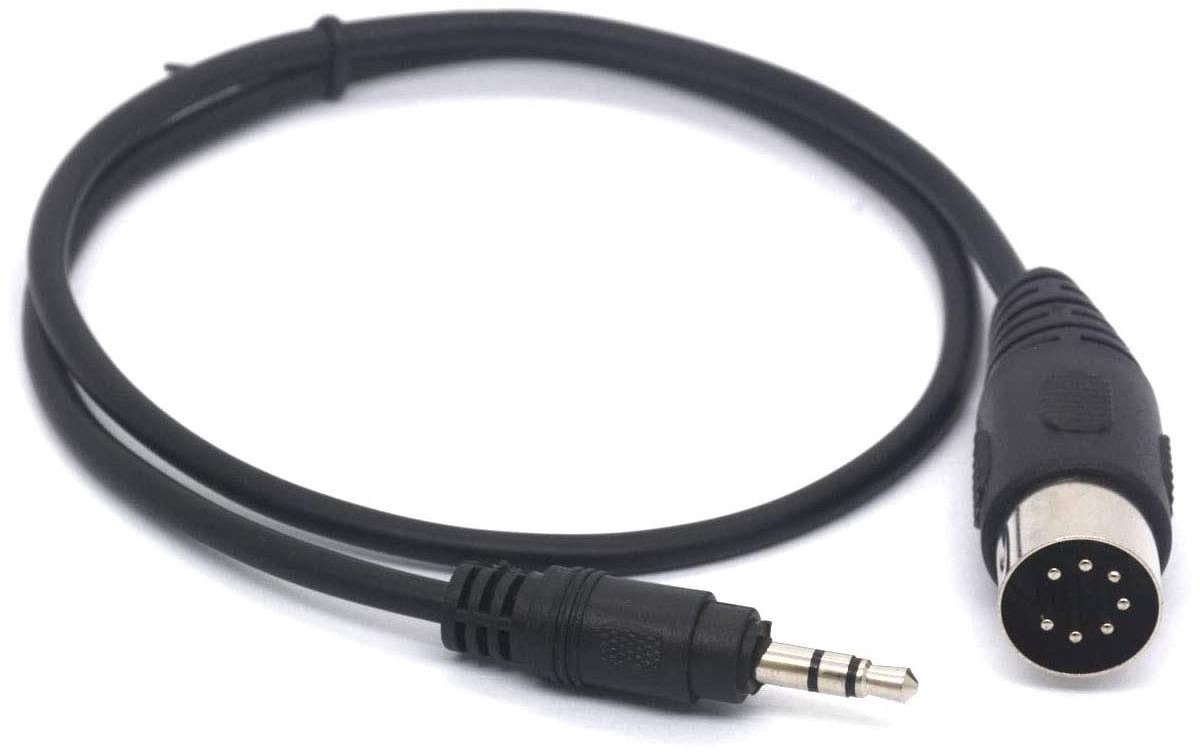 Solidchoice - 7 Pin Din naar 3.5mm Stereo Kabel voor Audio Apparaten