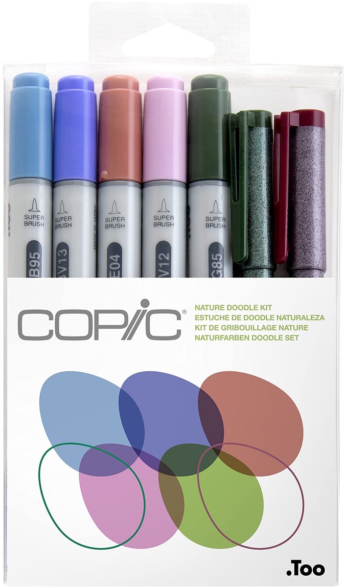 Solidchoice - Doodle Kit met 7 Natuurlijke Kleur Markers