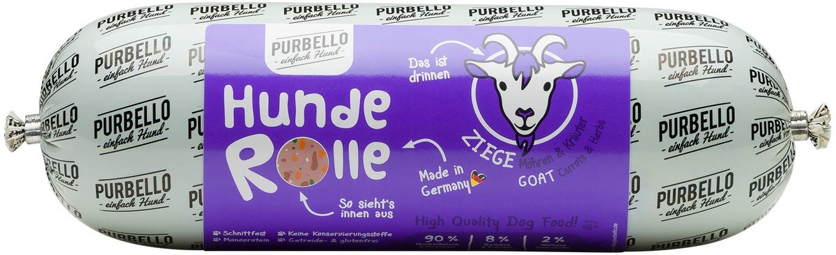 Solidchoice - Hondenrol met Geit, Wortel en Kruiden - Nat Hondenvoer 8 x 800 g