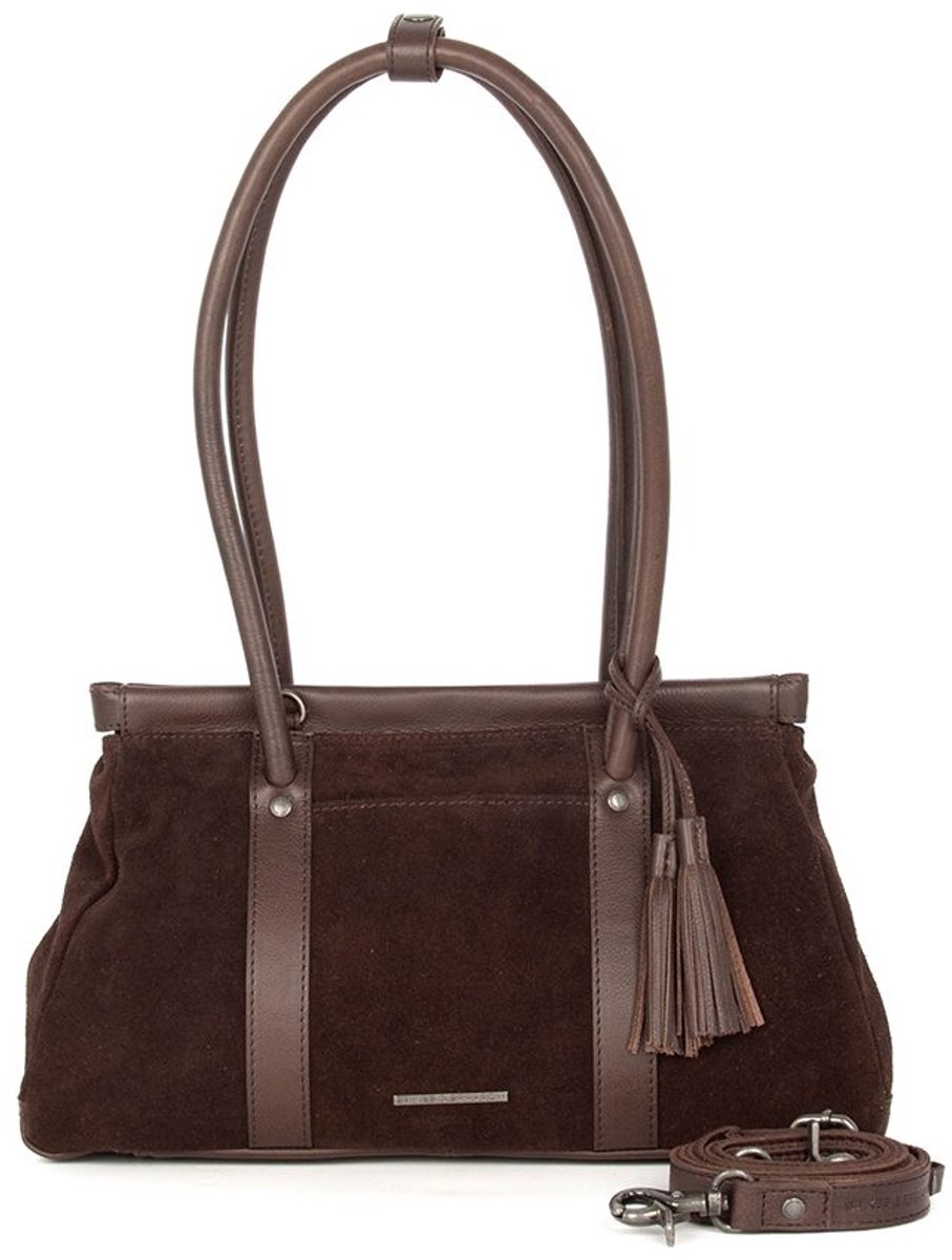 Leren Handtas - Milania - Donkerbruin