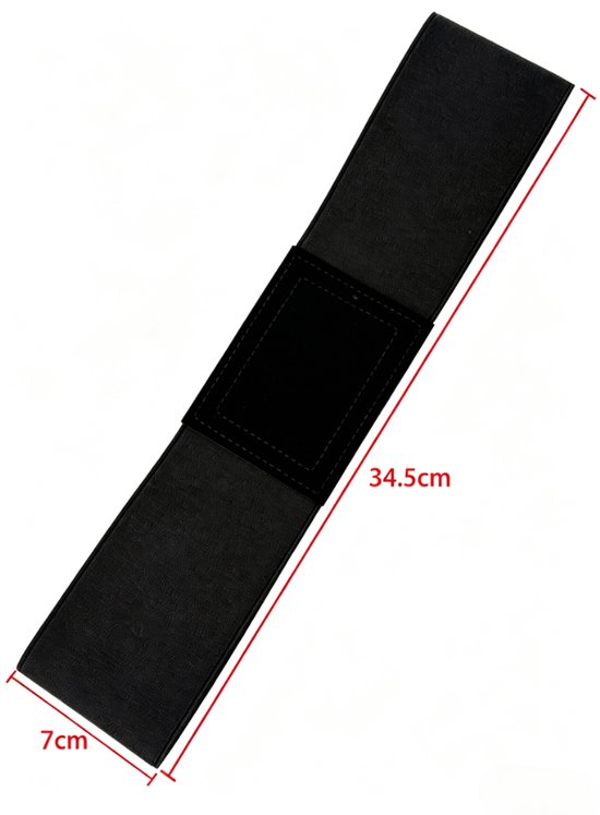 Zwarte golfswing trainingsband - Swingondersteuning - Armcorrector - Voor armsynchronisatie en houdingscorrectie - Geschikt voor beginners - 34,5*7 cm — afbeelding 2