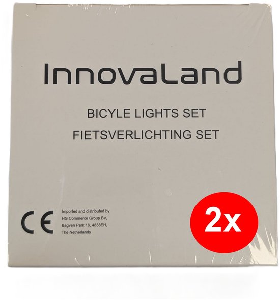 Innovaland Fietslampjes LED Set Wit en Rood V2 - 2 Stuks - Oplaadbaar - Micro USB - Fietslampje - Voorlicht en Achterlicht Fiets - Fietsverlichting — afbeelding 5
