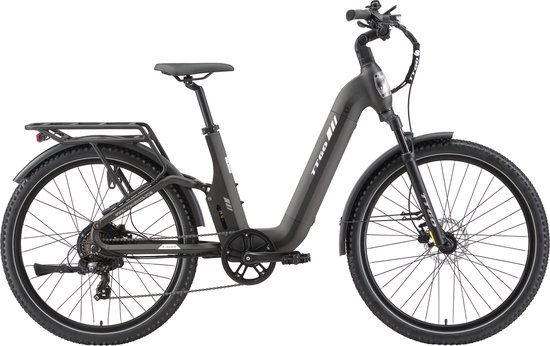 27,5 inch Elektrische Fiets - Full Suspension Elektrische Mountainbike -Aluminium Softtail Frame - 120 km Actieradius - 720Wh Grote Accu(48V 15Ah) - 70Nm Krachtig Koppel - Hydraulische Schijfremmen - Shimano 7 Versnellingen - Elektrische Stadsfiets — afbeelding 2