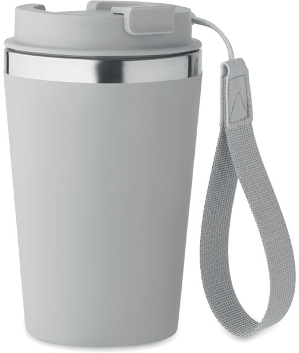 Koffie to Go Beker 350ML van gerecycled roestvrij staal Grijs