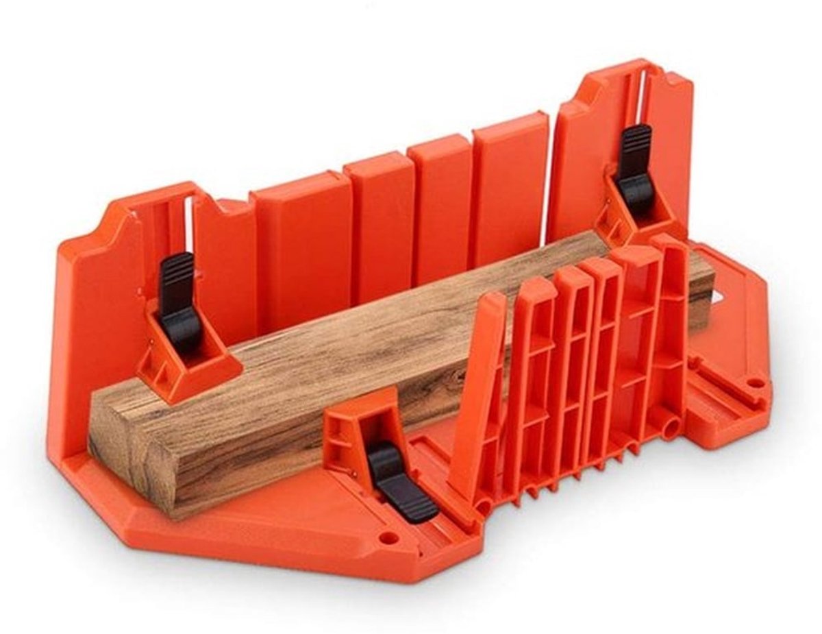 Verstekbak - Kunststof met 4 Snijhoeken 0°/22,5°/45°/90° - Duurzaam - Snijgereedschap - Architectonische Werkzaamheden - 35,5 x 11 x 15 cm - Zaagtafel