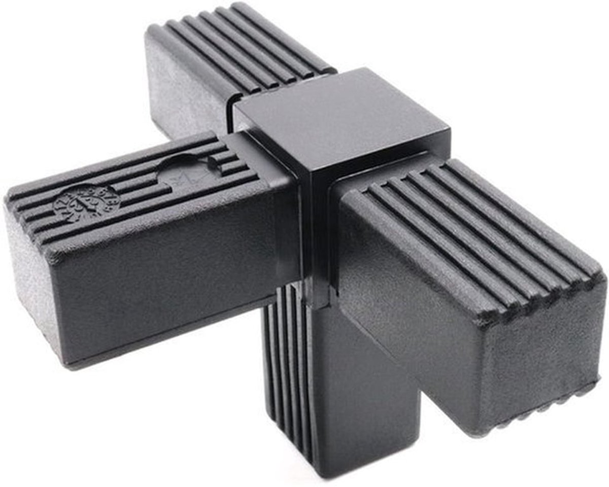 Connector T-stuk 30 x 30 mm - Voor Vierkante Buizen - Polyamide - Ongemonteerd