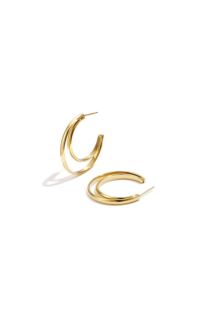 Kyra - Oorringen - Stainless Steel - - Zilver
