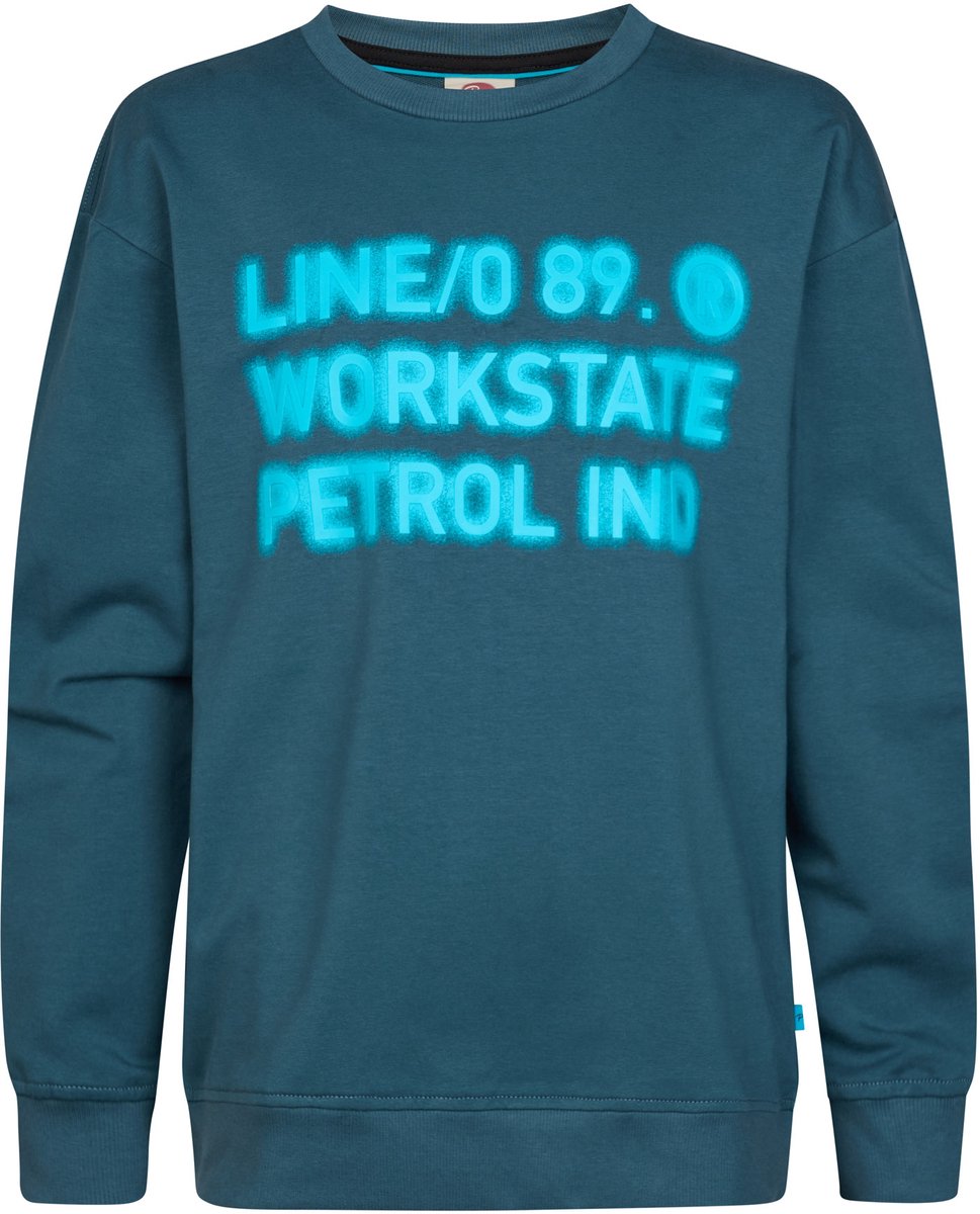 Petrol Industries - Jongens Sweater met print Millbrook - Blauw - Maat 164