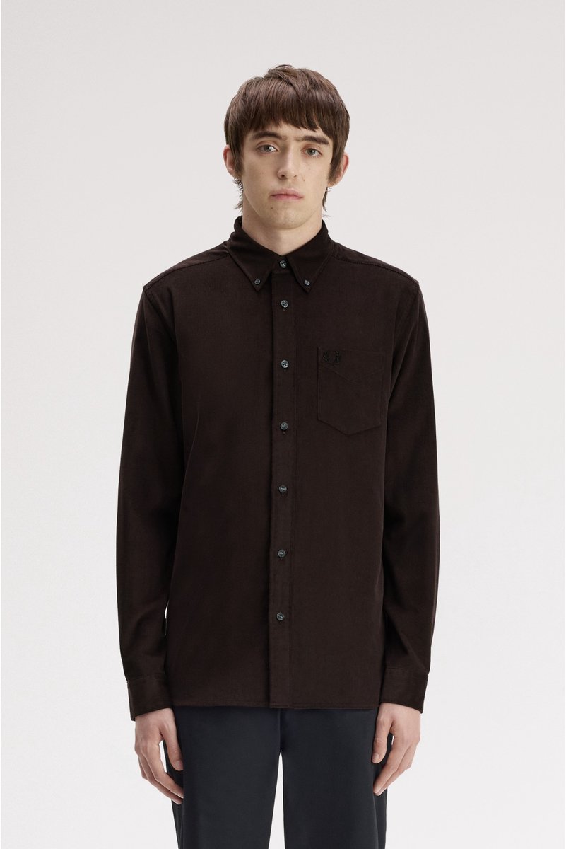 Fred Perry Bruine Needle Cord blouse