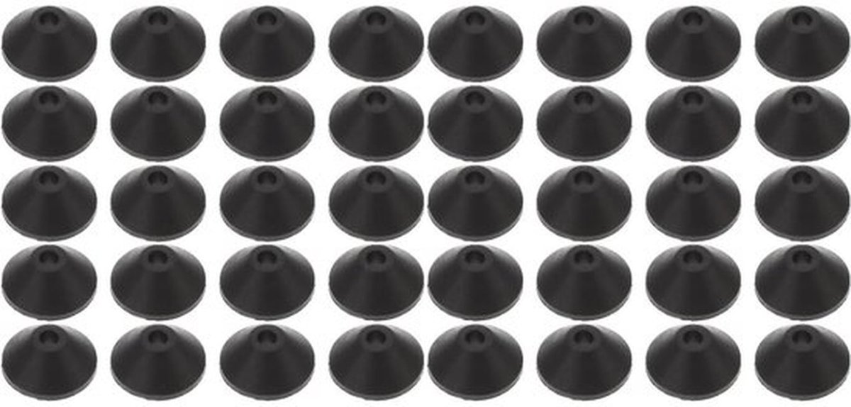 Afdichtingsringen 40 Stuks - Conische Sluitringen - Rubber voor WC-Tankschroeven - Vervangingsset voor WC-Bril - Reserve Rubberen Sluitringen - Lichtgewicht en Duurzaam - Toiletbouten