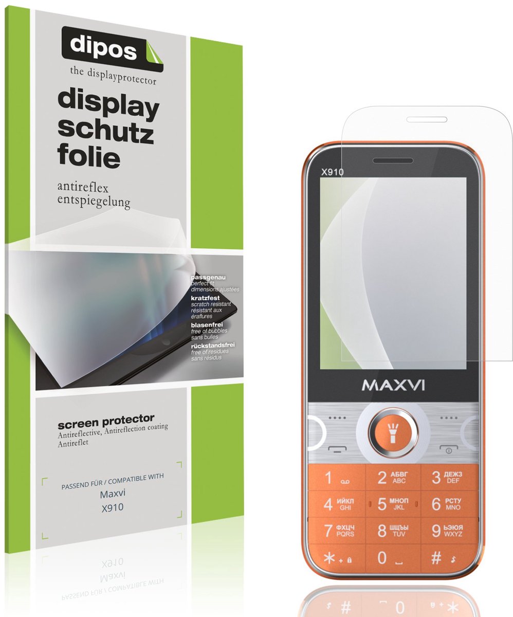 dipos – 4x Matte Beschermfolie geschikt voor Maxvi X910 | Krasbestendige & antireflecterende Screenprotector Ultra-Thin