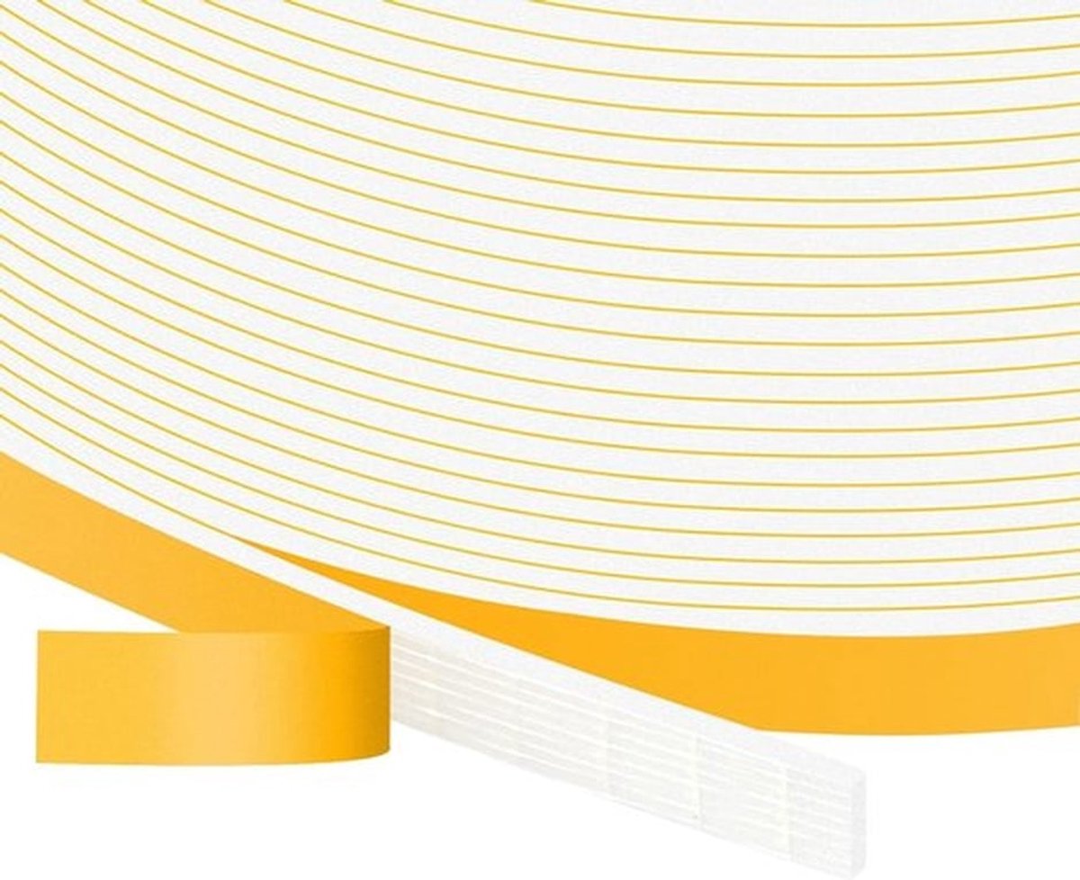 Hoge dichtheid Foam Tape 6mm (B) x 1.5mm (T), Zelfklevende Weer Stripping Seal, Home Window Isolatie Deur Diepgang Excluder Tape, Geluiddichte Schokbestendige Gap Afdichting