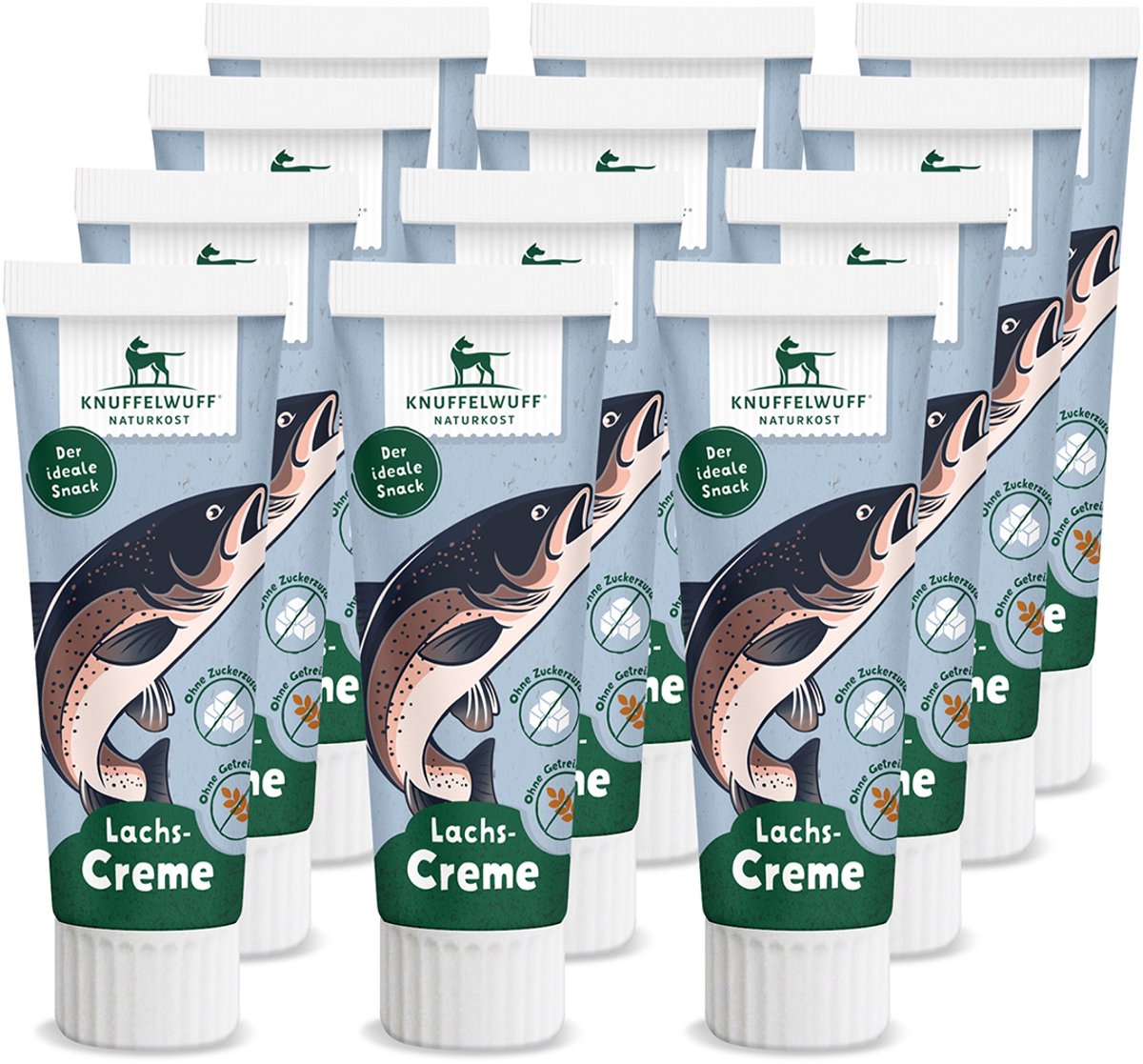 Knuffelwuff snackpasta zalm 12 stuks