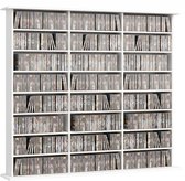 HOMCOM-CD Opbergkast - Spaanplaat - 145 x 24 x 126,3 cm - Wit