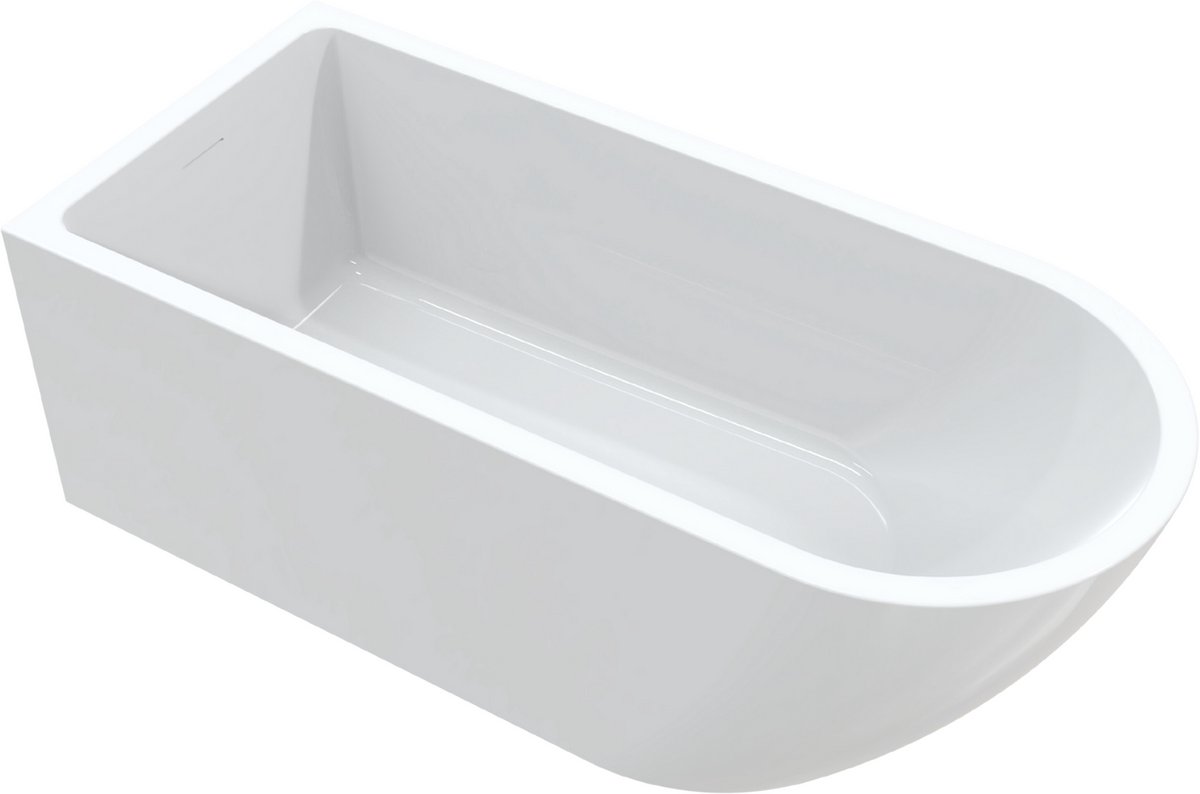 Vrijstaand half ligbad Sanitado Industry Boat 170x75cm mat wit