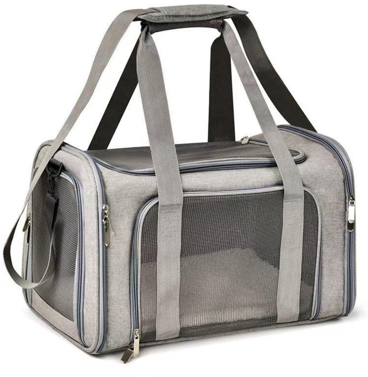 GELLDG Opvouwbare hondenvervoerbox - Draagbare transporttas voor hond en kat - Grote capaciteit 50x35x35cm - Geschikt voor middelgrote honden tot 5kg - Vouwbaar en lichtgewicht - Vervaardigd uit duurzaam textiel - Inclusief handgreep en schouderriem