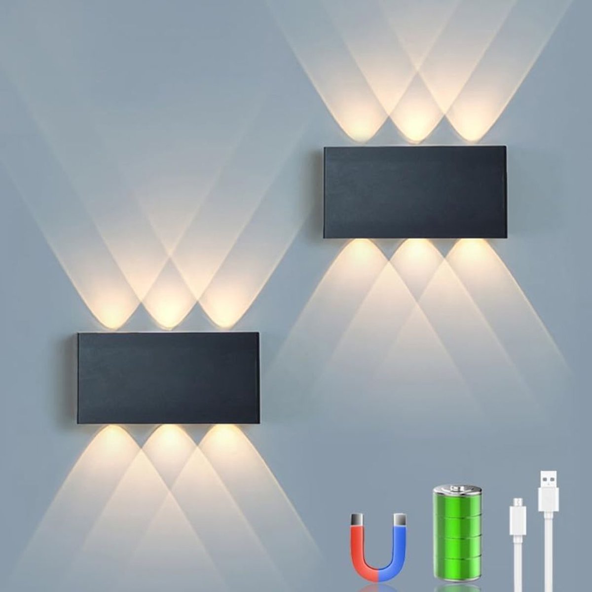 Zavio® Wandlamp Binnen met Dimmer - Wandlamp met Stekker - Slaapkamer Lamp Nachtkastje