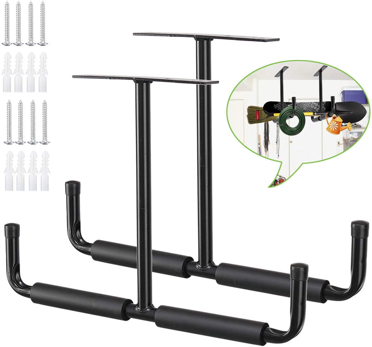 Opberghaken Voor Bovenin De Garage - Zware Universele Haken - Plafondgemonteerde Ladderhanger - Voor Het Ophangen Van Slangbuizen