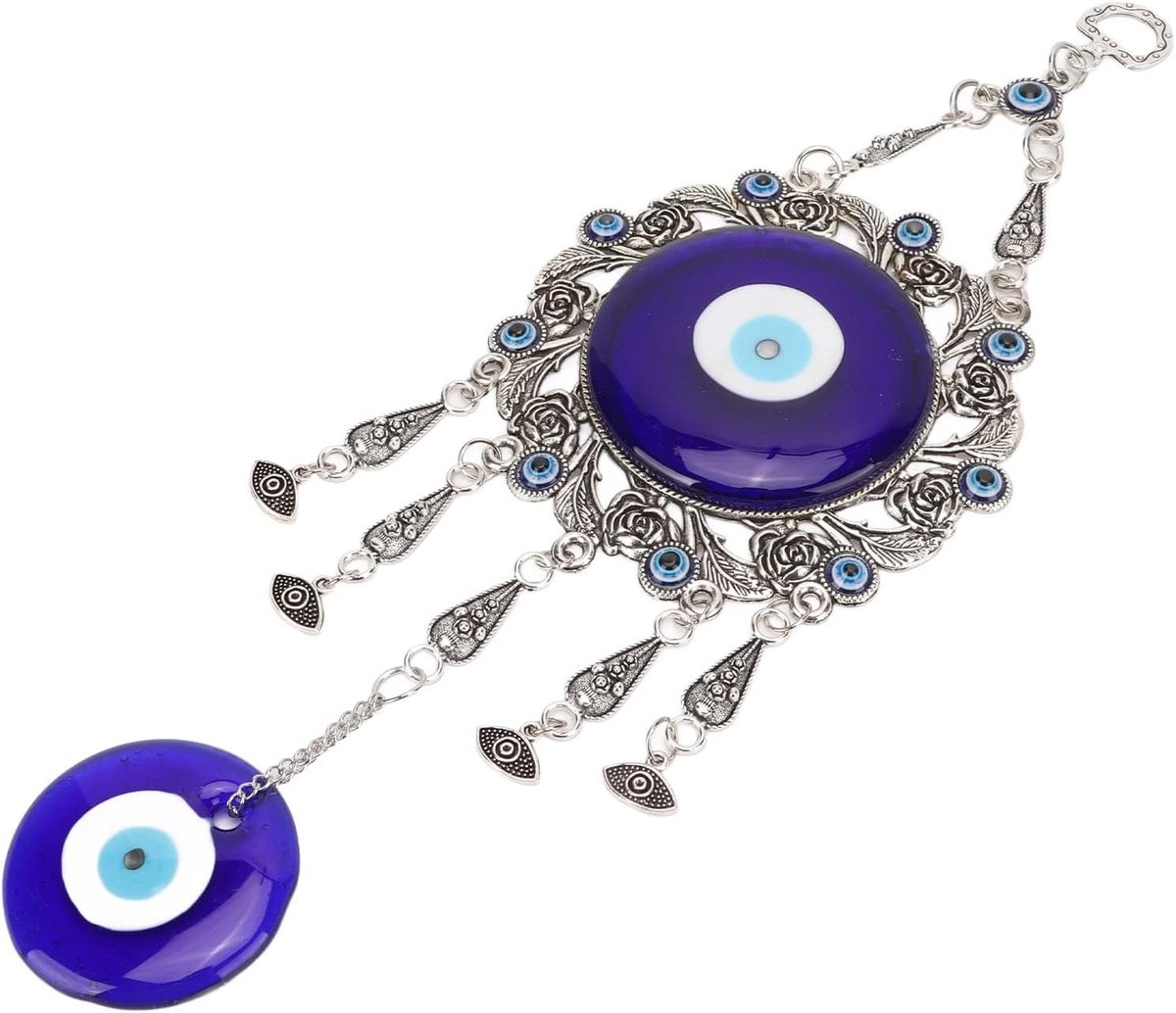 Turkse Blauwe Boze Oog Wanddecoratie - Windgong - Ornament - voor Auto Huis en Kantoor - blauw
