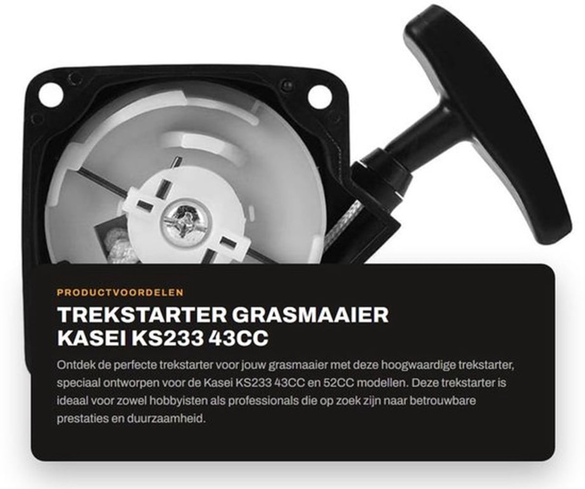 Trekstarter Professionele Kwaliteit - Herbruikbare Verpakking - Duurzame Constructie - Eenvoudige Installatie - Geschikt voor Kasei KS233/52CC - Betrouwbare Prestaties - Startmechanisme
