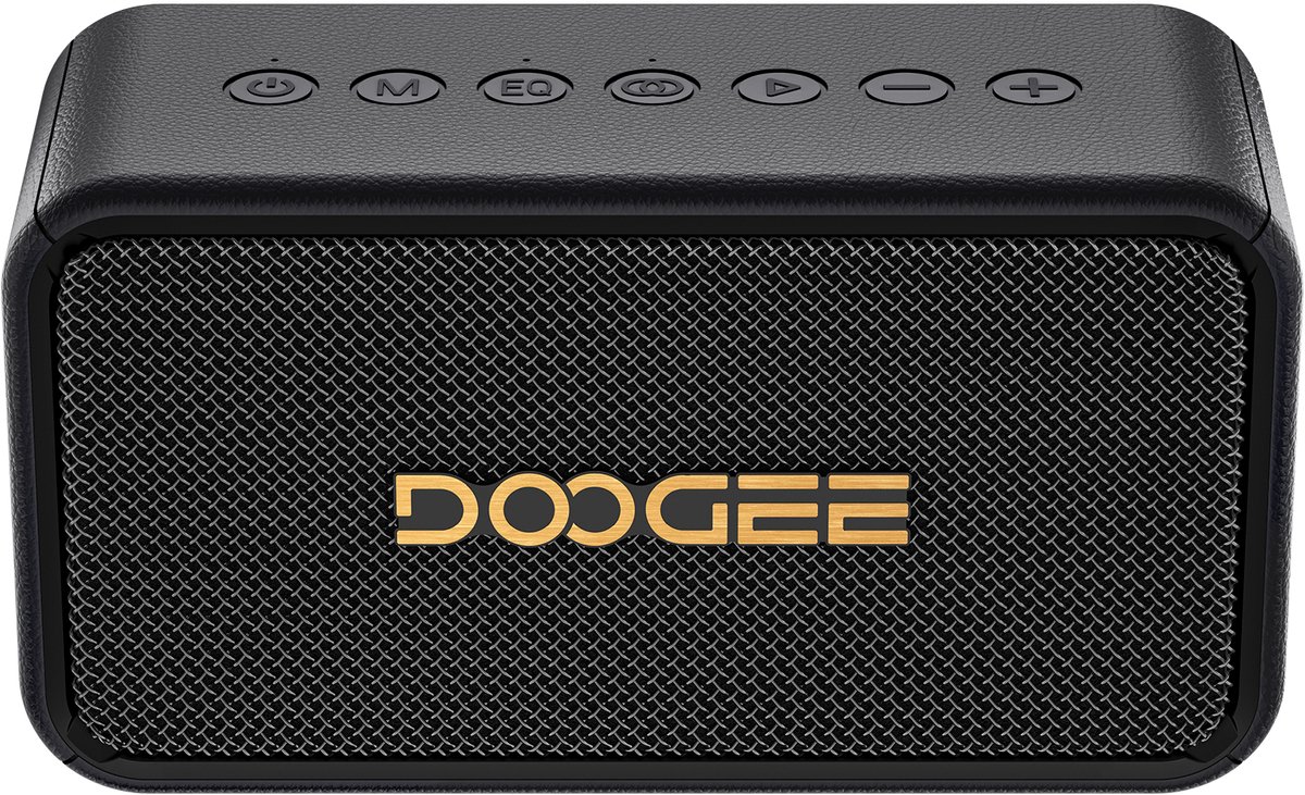 DOOGEE Field Rush - Draagbare Bluetooth Speaker - 130W Vermogen - 28 Uur Speeltijd - Waterdicht IP67 - BT 5.3 - Zwart