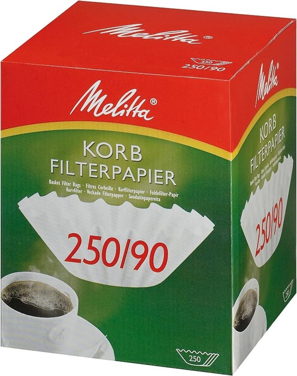 Koffiefilters voor mandfilters, 250 stuks