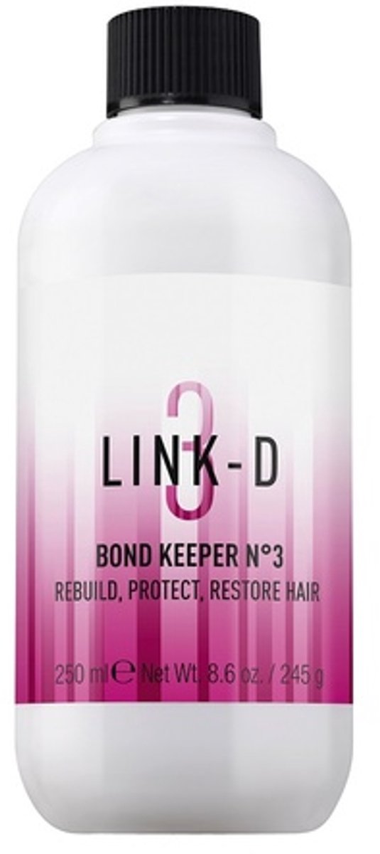Elgon Link-D Bond Keeper Nr.3 Haarmasker - Herstellende Behandeling - Intensieve Verzorging - 250 ml - Voor Gekleurd En Beschadigd Haar