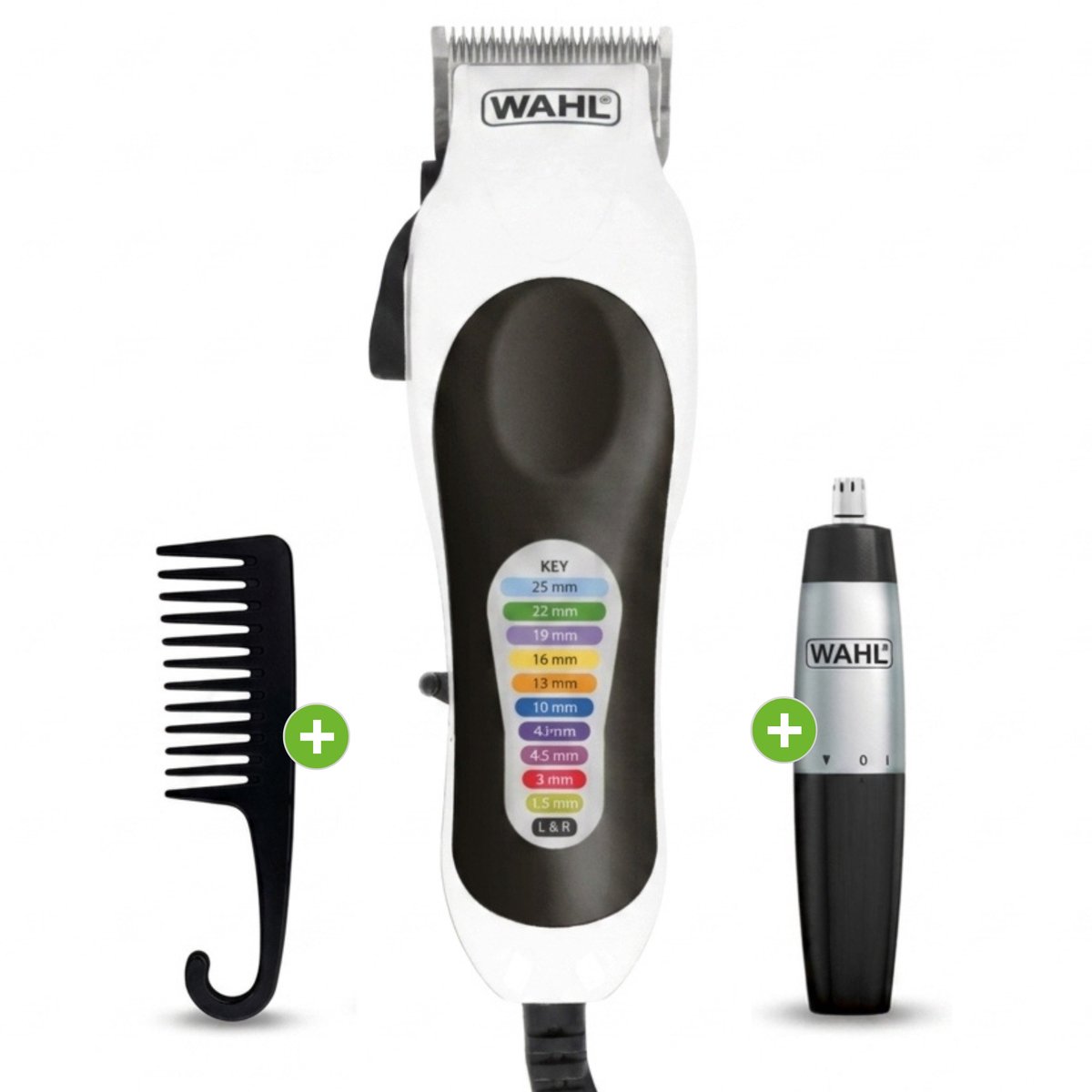 Tondeuse Wahl + 22 Accessoires - 40% Sneller Scheren door Zelfslijpende Messen - Trimmer Mannen Baard - Tondeuse Hoofdhaar - Tondeuze - Ultimate Complete Edition