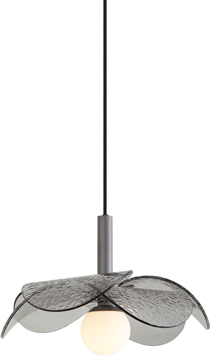Qazqa design hanglamp - Kemner - zilver, 34.5cm, ideaal als woonkamer lamp