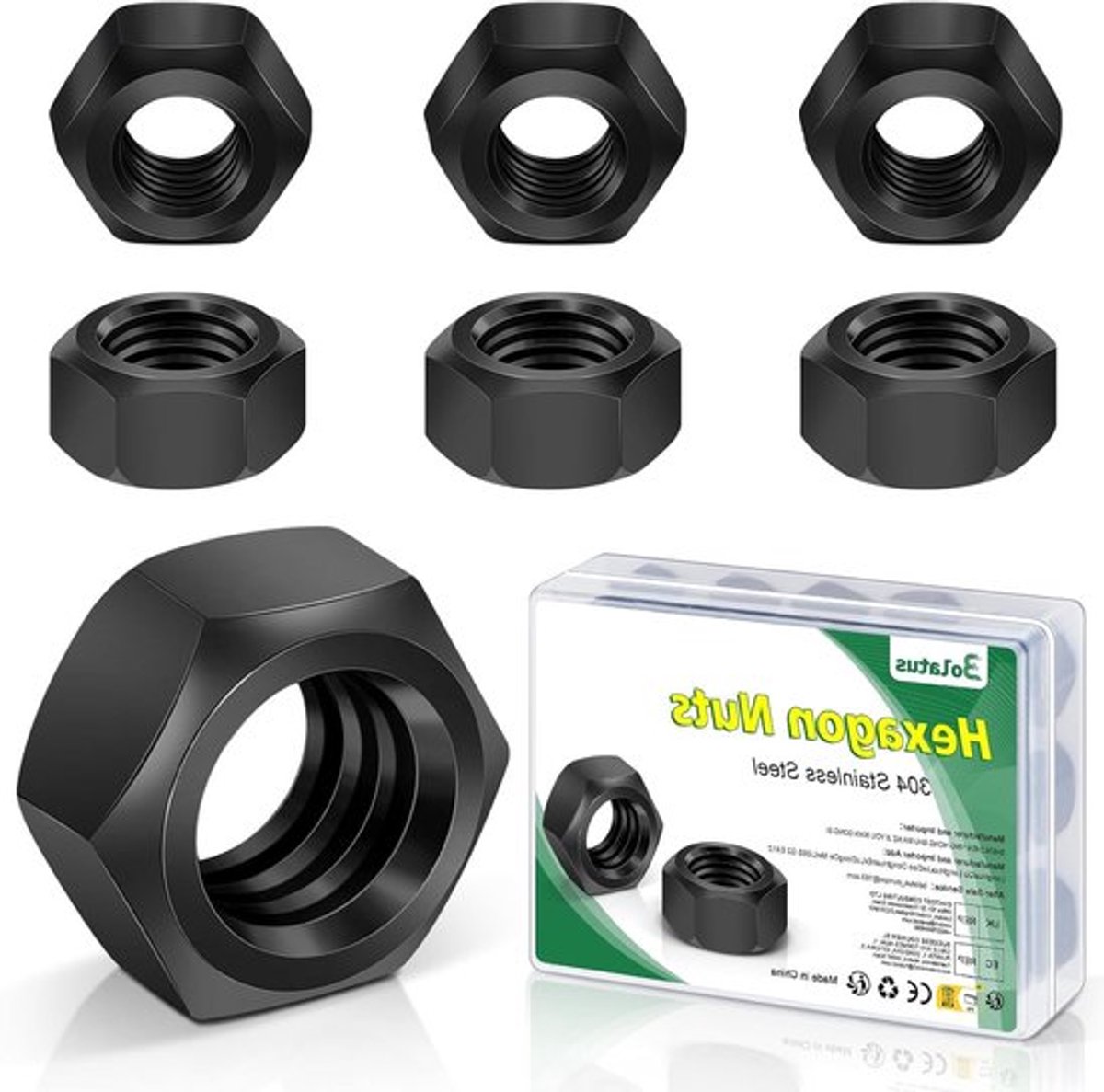 M4 Hex Moeren Set van 25 Stuks voor Bevestigen en Montage van Diverse Materialen