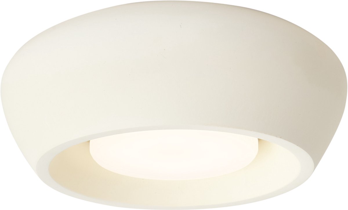 Qazqa moderne plafondlamp, plafonniere - Concerto - beige, rond, 15cm, ideaal als hal, woonkamer en slaapkamer lamp